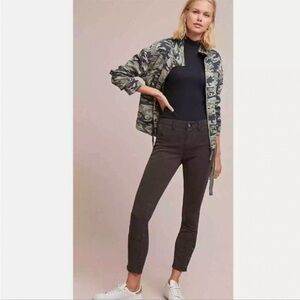 Anthropologie micro ribbed cropped utility Pants Size 30